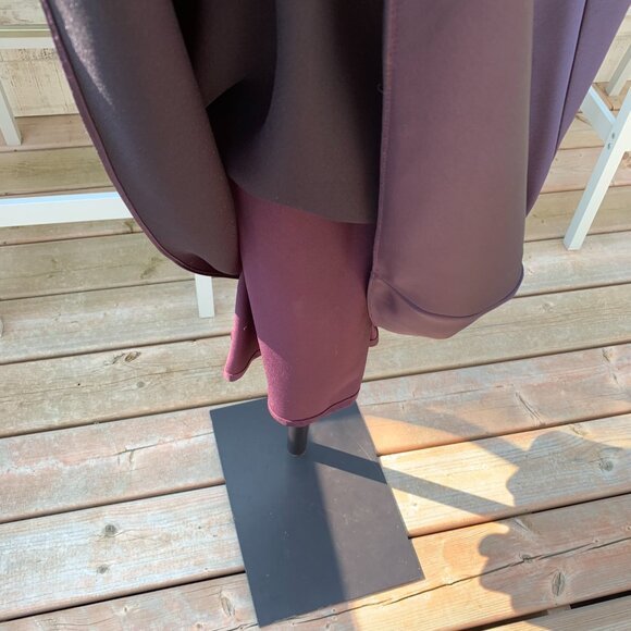 Marina Formal Gown NWT Burgundy Empire Waist Evening Bridesmaid Maxi Dress - Picture 8 of 16